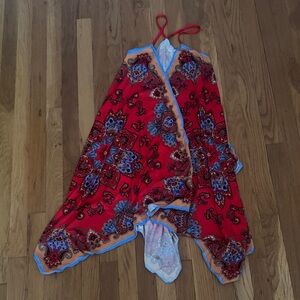 Zara Red Paisley Print Dress